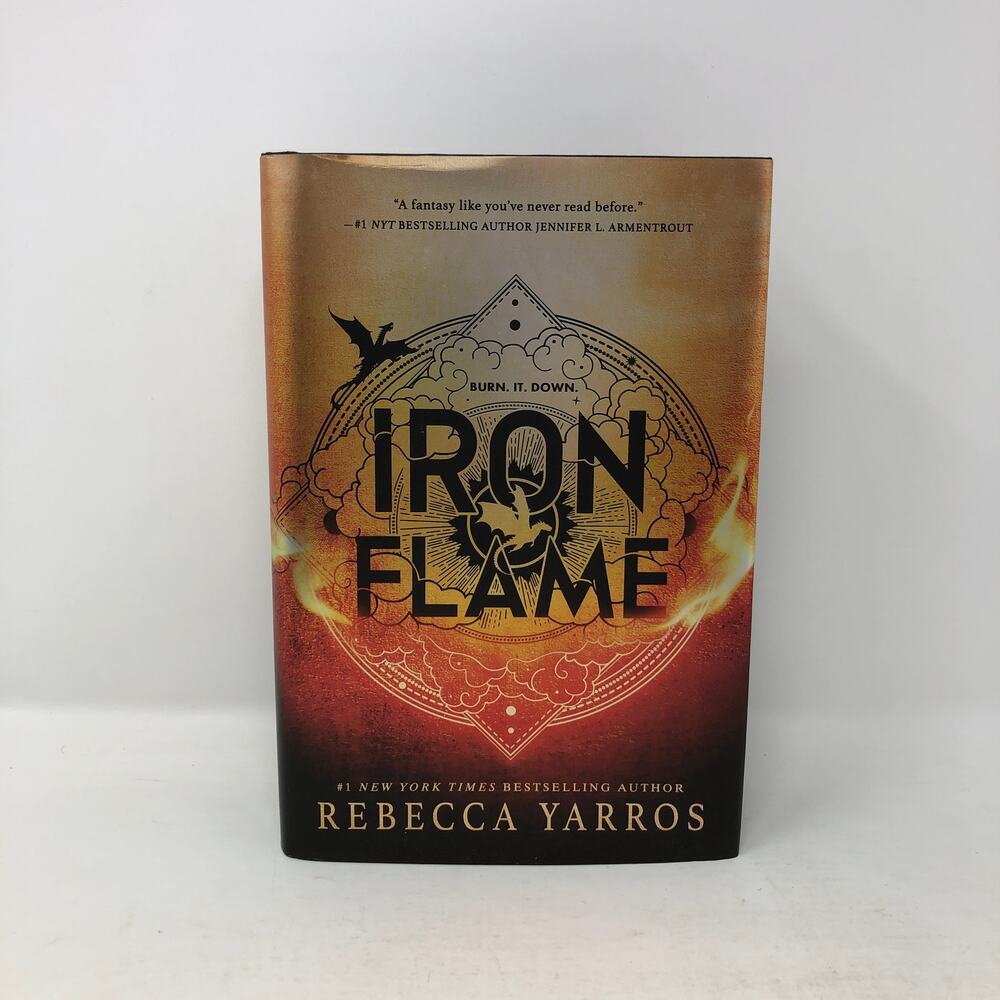 Iron Flame Rebecca Yarros 2023 Hardcover First Edition 1st Print Sprayed Edges